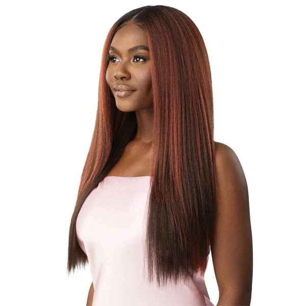 Outre Airtied Human Hair Blend Glueless 13X6 HD Lace Front Wig - HHB PERM YAKI 26
