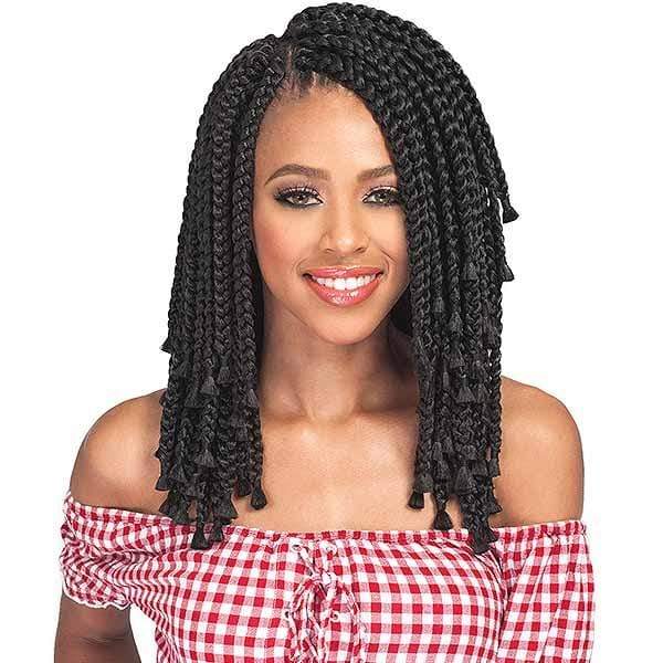 Bobbi Boss African Roots Collection Crochet Braid - BOMBA BOX BRAID BLUNT TIPS 10