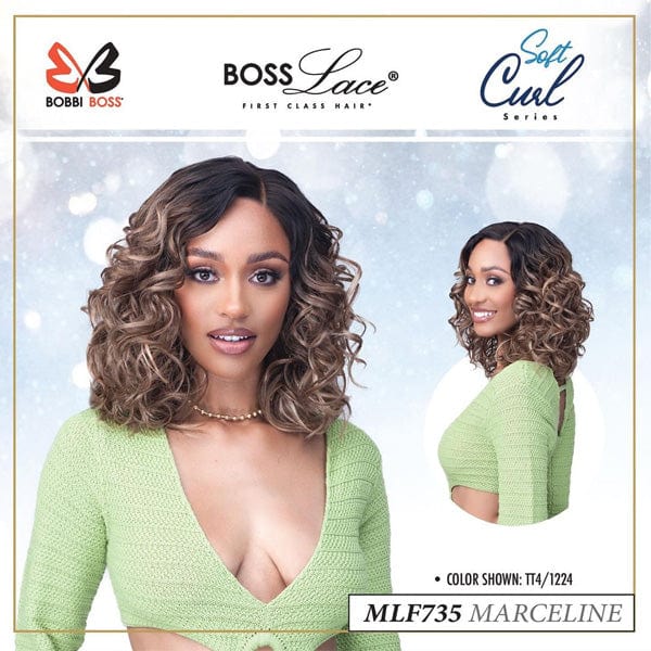 Bobbi Boss Soft Curl Series Synthetic Lace Front Wig - MLF735 MARCELINE - Mose Wig