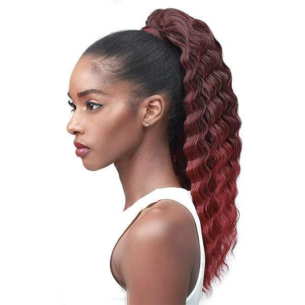 Bobbi Boss Miss Origin Tress Up Human Hair Blend Ponytail - MOD028 CRIMP CURL 18
