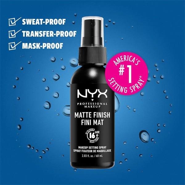 NYX PROFESSIONAL Makeup Setting Spray(2.03oz) - Matte Finish - (C) - Mose Wig