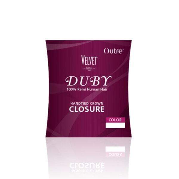 Outre Velvet Duby Crown Closure - Premium Duby Handtied Crown Closure - Mose Wig