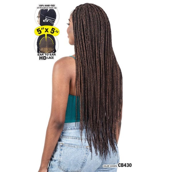 Freetress Equal Synthetic Braided Lace Front Wig -  NATURAL BOX BRAID 32