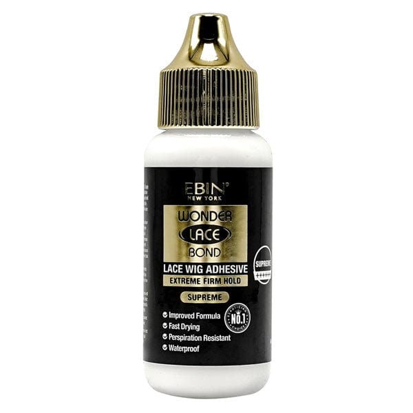 EBIN WONDER LACE BOND WATERPROOF ADHESIVE - SUPREME(BLACK) 1.15OZ - (C) - Mose Wig