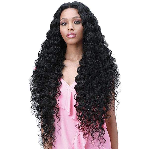 Bobbi Boss Miss Origin Human Hair Blend 13X6 Frontal Lace Wig - MOGLWOC32 OCEAN WAVE 32 - Mose Wig