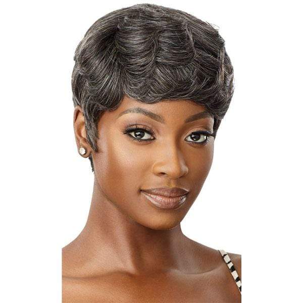 Outre 100% Human Hair Fab & Fly Gray Glamour Wig - ADDISON - Mose Wig