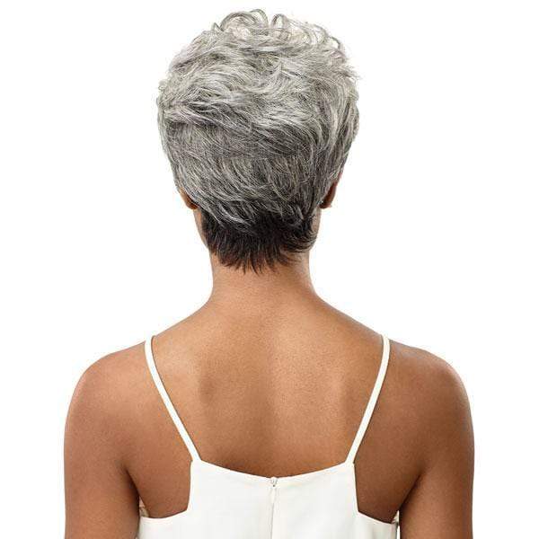 Outre 100% Human Hair Fab & Fly Gray Glamour Wig - THEODORA - Mose Wig