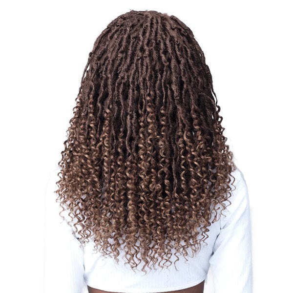 Bobbi Boss Synthetic Hair Lace Front Wig - MLF617 MICRO LOCS CURLY TIPS 22 - Mose Wig