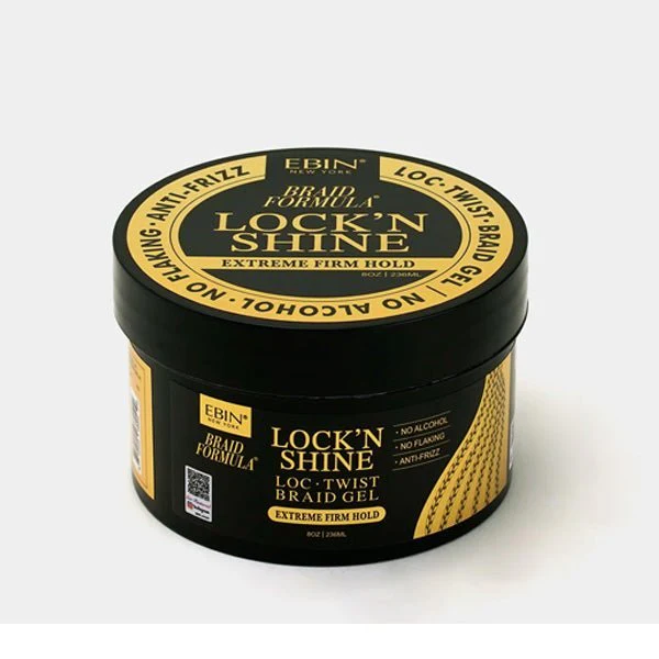 EBIN NEW YORK - LOCK'N SHINE LOC TWIST BRAID GEL EXTREME FIRM HOLD 8oz - (C) - Mose Wig