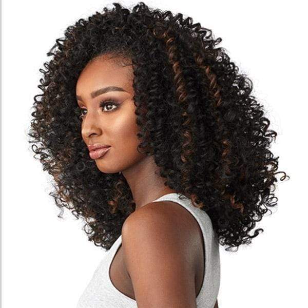 Sensationnel Instant Weave Curls Kinks & CO Synthetic Half Wig - CURLY 3B-3C SHOW STOPPER - Clearance - Mose Wig
