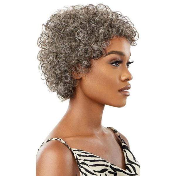Outre 100% Human Hair Fab & Fly Gray Glamour Wig - VERONICA - Mose Wig