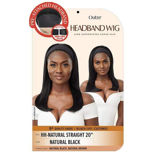 Outre 100% Human Hair Headband Wig - STRAIGHT 20