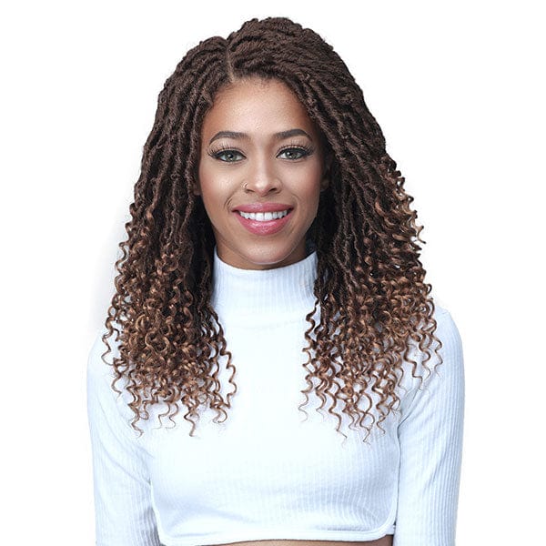 Bobbi Boss Synthetic Hair Lace Front Wig - MLF617 MICRO LOCS CURLY TIPS 22 - Mose Wig