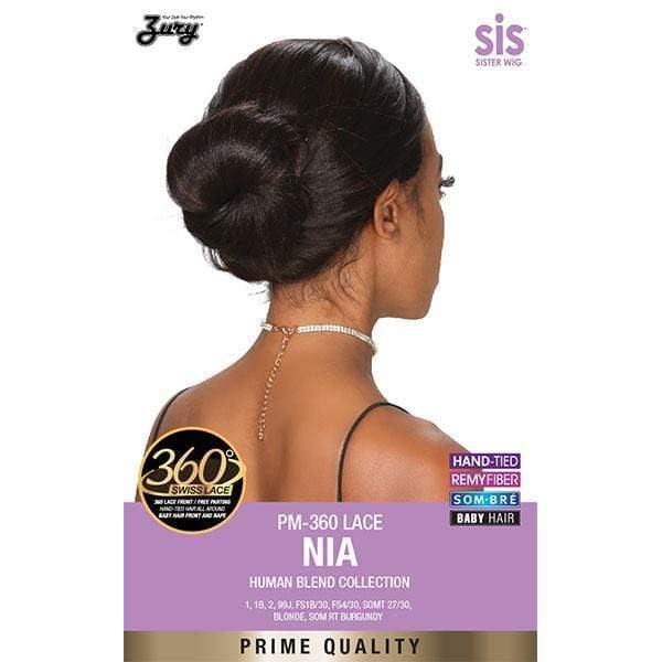 Zury Sis Prime Human Hair Natural Blend 360 Lace Front Wig - PM 360 LACE NIA - Clearance - Mose Wig
