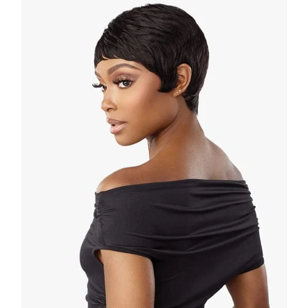Sensationnel Empire Salt & Pepper 100% Human Hair Celebrity Series Wig - EVIE - Mose Wig