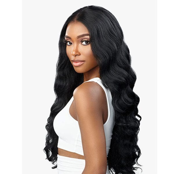 Sensationnel Butta Human Hair Blend Lace Front Wig - CURLY BODY 26