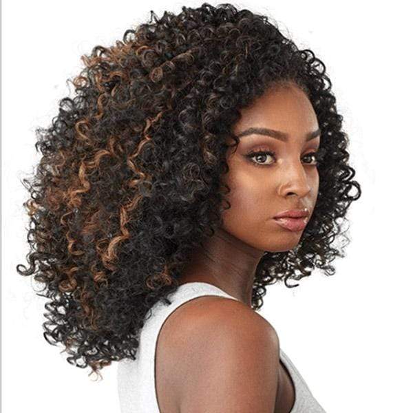 Sensationnel Instant Weave Curls Kinks & CO Synthetic Half Wig - CURLY 3B-3C SHOW STOPPER - Clearance - Mose Wig