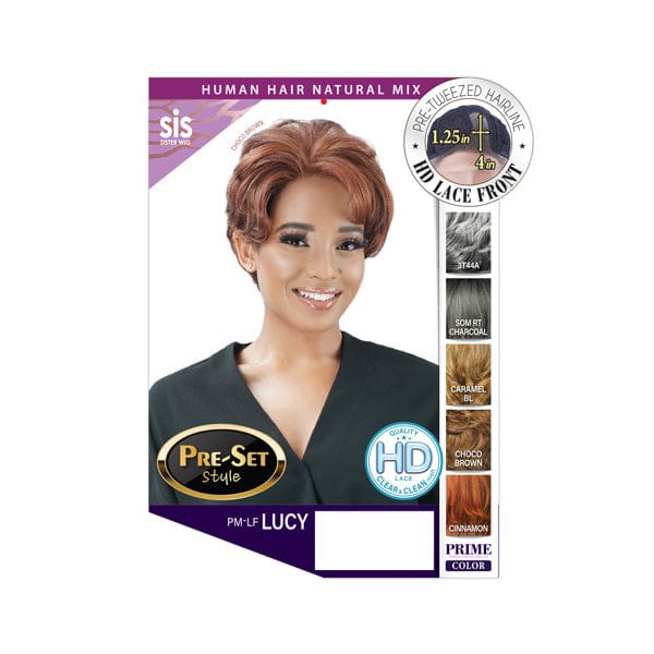 Zury Sis Human Hair Blend Natural Mix Hand-Tied Lace Front Wig - PM LF LUCY - Mose Wig