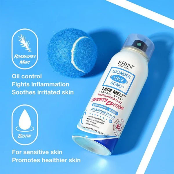 Ebin New York - Wonder Lace Bond Lace Melt Aerosol Spray - SPORTS EDITION - (C) - Mose Wig