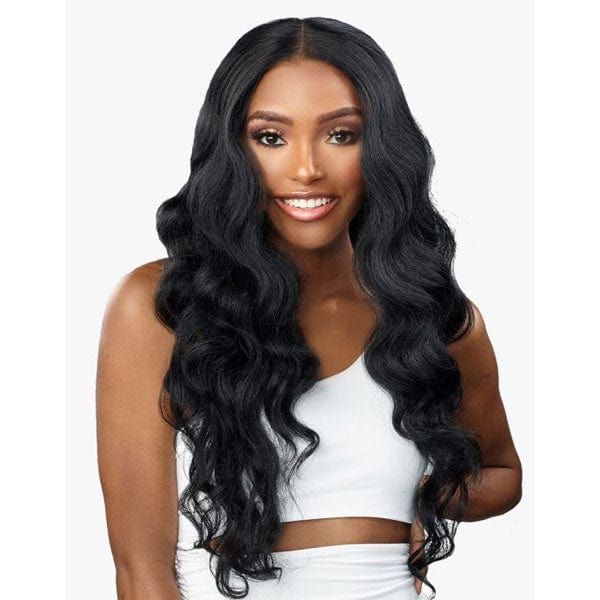 Sensationnel Butta Human Hair Blend Lace Front Wig - CURLY BODY 26