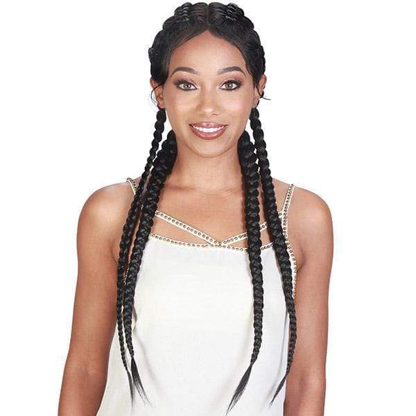 Zury Sis Synthetic 360 Box Braid Lace Wig - 360 DD LACE H DUTCH BOX - Mose Wig