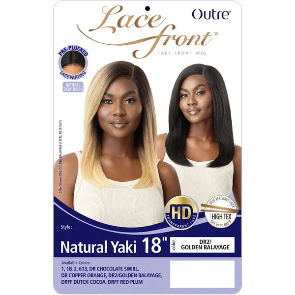 Outre Synthetic Swiss HD Lace Front Wig - NATURAL YAKI 18
