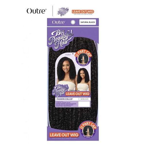 Outre Big Beautiful HH Blend Leave Out U Part Wig - PASSION COILS 20