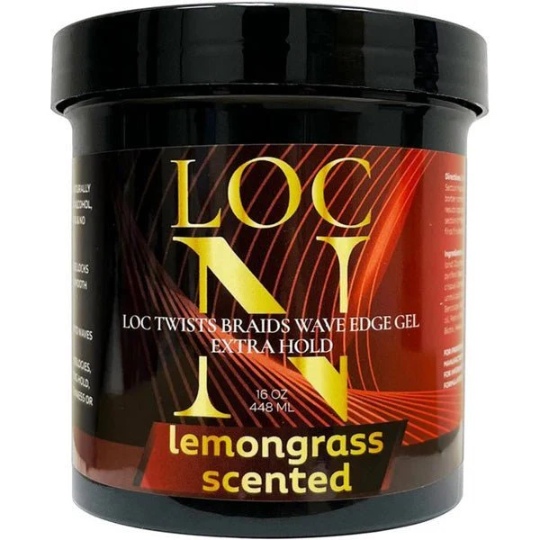 Loc N - Locs Twists Braids Wave Edge Gel EXTRA HOLD LEMONGRASS - (C) - Mose Wig