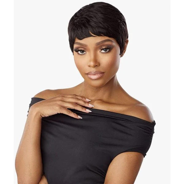 Sensationnel Empire Salt & Pepper 100% Human Hair Celebrity Series Wig - EVIE - Mose Wig