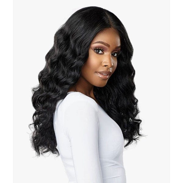 Sensationnel Butta Human Hair Blend Lace Front Wig - DEEP WAVE 20