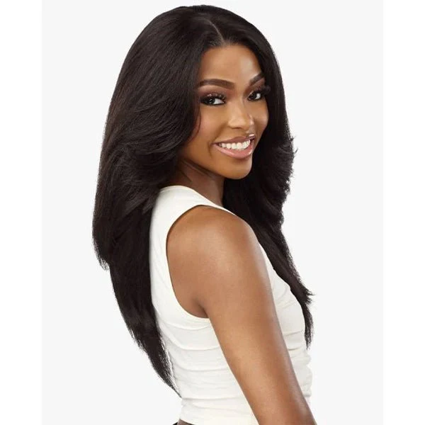 Sensationnel Kinky Edges Kinks & Co 13x6 HD Lace Front Wig - 13x6 KINKY LAYERED BLOW OUT 22 - Mose Wig