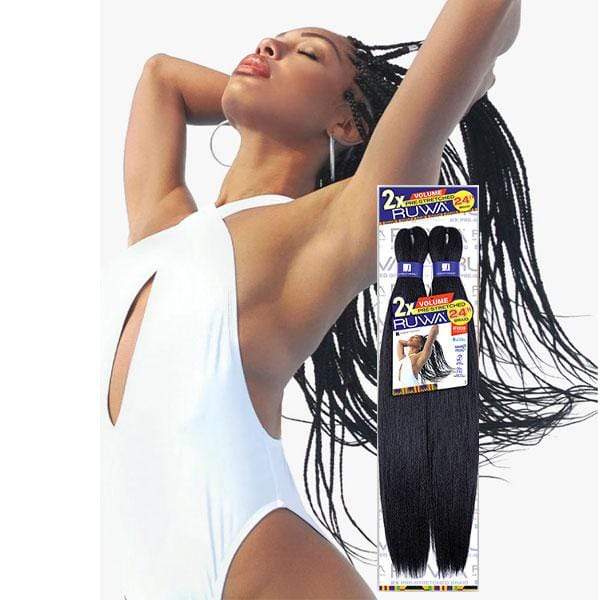 Sensationnel Synthetic Crochet Braid - 2X RUWA VOLUME PRE STRETCHED 24 - Clearance - Mose Wig