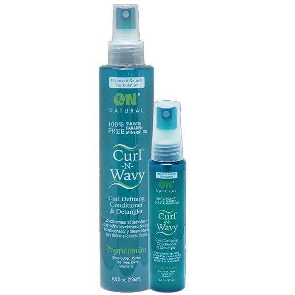 On Natural Curl-N-Wavy Curl Defining Conditioner & Detangler - Peppermint - (C) - Mose Wig