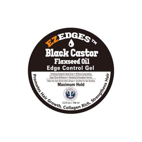 Oh Yes EzEdges Edge Control Gel - BLACK CASTOR FLAXSEED OIL 5.3 oz- (C) - Mose Wig