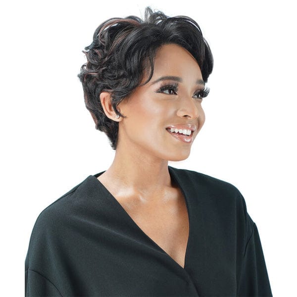 Zury Sis Human Hair Blend Natural Mix Hand-Tied Lace Front Wig - PM LF LUCY - Mose Wig