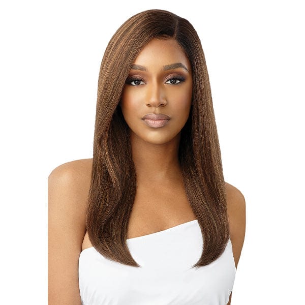 Outre Synthetic Swiss HD Lace Front Wig - NATURAL  YAKI 22�� - Mose Wig