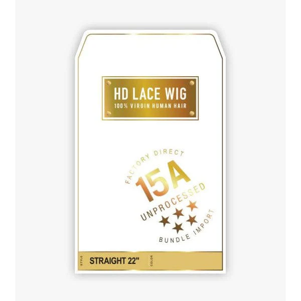 Sensationnel 100% Virgin Human Hair 15A 13X4 Frontal HD Lace Wig - STRAIGHT 22