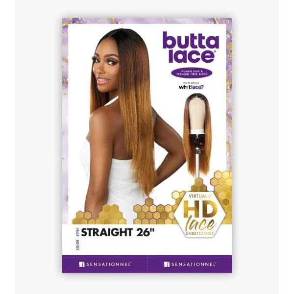 Sensationnel Butta Human Hair Blend Lace Front Wig - STRAIGHT 26