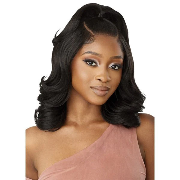 Outre Human Hair Blend 5x5 Lace Closure Wig - HHB BODY WAVE 16