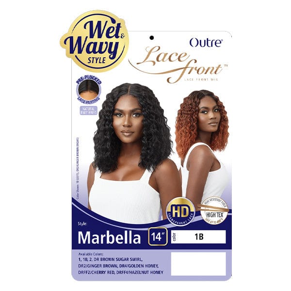 Outre Synthetic Swiss Wet & Wavy Lace Front Wig - MARBELLA - Mose Wig