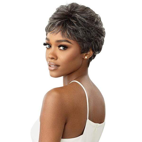 Outre 100% Human Hair Fab & Fly Gray Glamour Wig - THEODORA - Mose Wig