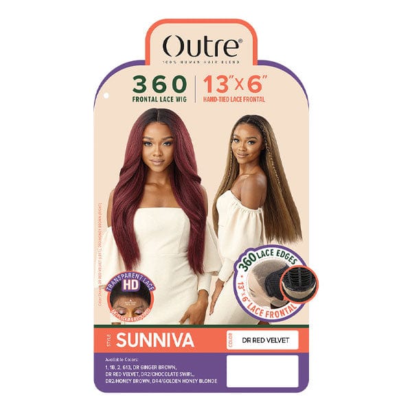 Outre Human Hair Blend 360 Lace Front Wig - SUNNIVA - Mose Wig
