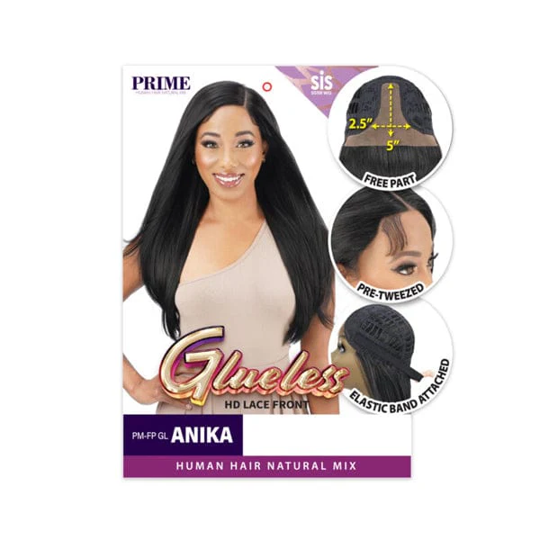Zury Sis Prime Human Hair Blend Lace Front Wig - PM FP GL ANIKA - Mose Wig