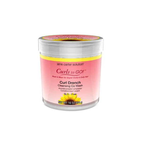 Jane Carter Solution Curls To Go - Curl Drench Cleansing Co Wash 16 oz - (C) - Mose Wig