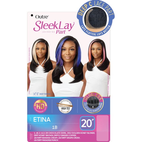 Outre Synthetic Sleeklay Part HD Lace Front Wig - ETINA - Mose Wig