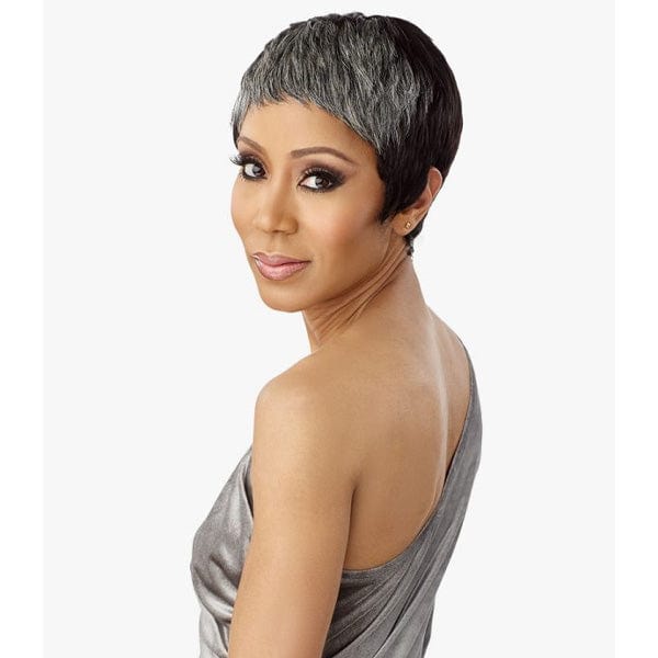 Sensationnel Empire Salt & Pepper 100% Human Hair Celebrity Series Wig - EVIE - Mose Wig