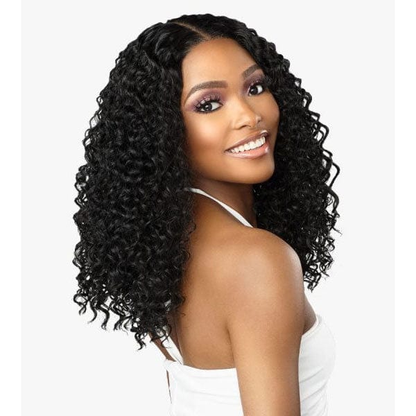 Sensationnel Butta Human Hair Blend Lace Front Wig - WATER WAVE 16