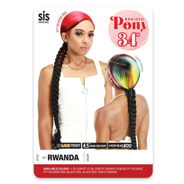 Zury Sis Braid Pony Synthetic HD Lace Front Wig - LF RWANDA - Mose Wig