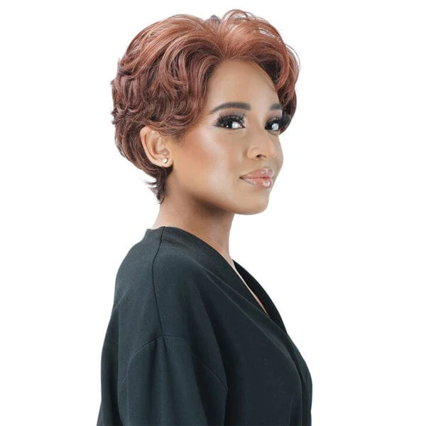 Zury Sis Human Hair Blend Natural Mix Hand-Tied Lace Front Wig - PM LF LUCY - Mose Wig