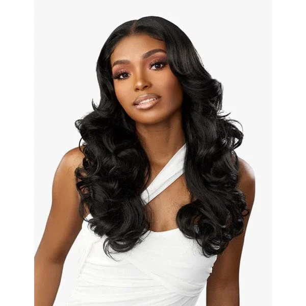 Sensationnel Butta Human Hair Blend Lace Front Wig - VOLUME CURL 22
